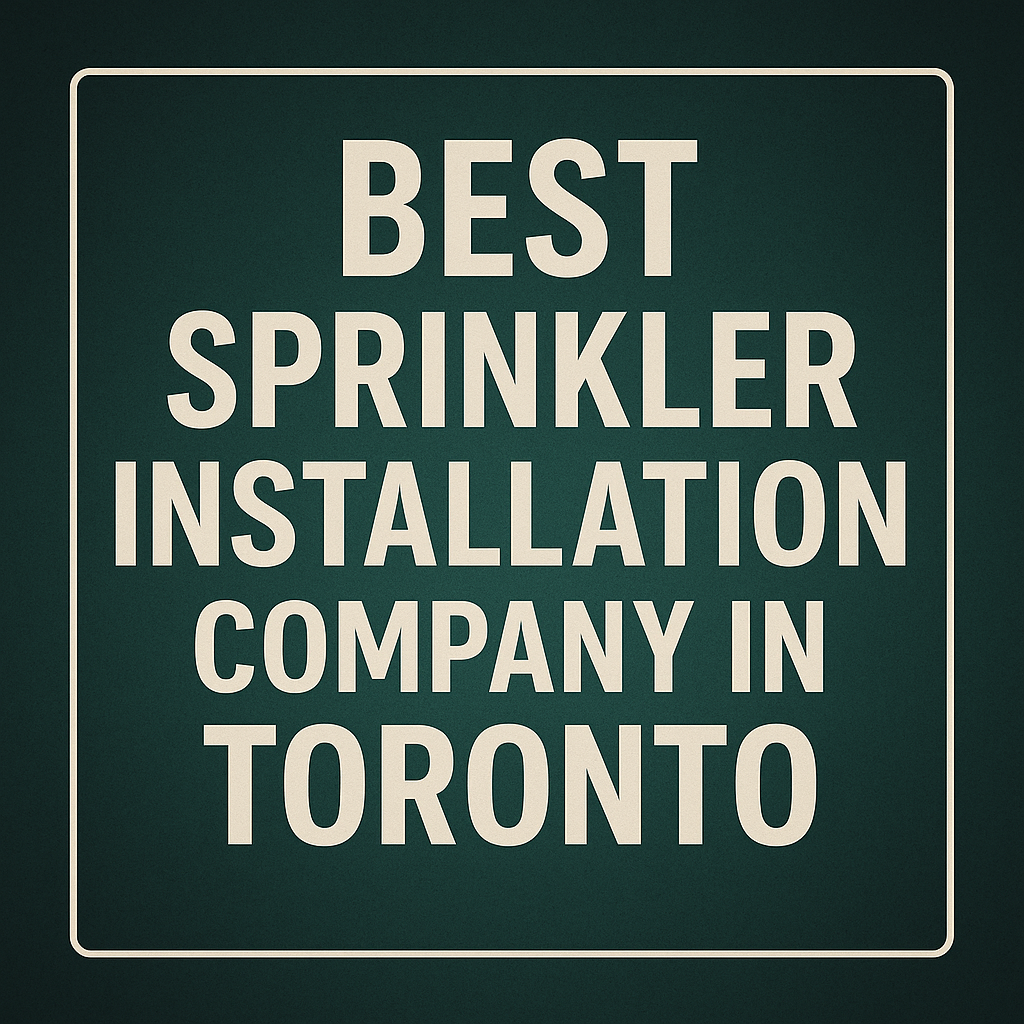 Best Sprinkler Installation Company In Toronto